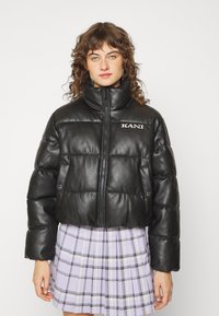 Karl Kani RETRO CROP PUFFER JACKET Faux leather jacket