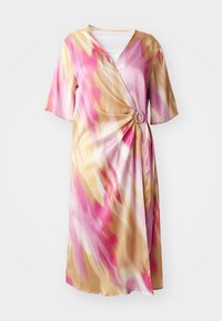 CARVELIANE WRAP DRESS  - Denní šaty - roseate spoonbill/sunset fade