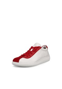 ECCO SOFT ZERO W - Sneakers basse - white chili red