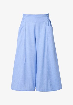 Ulla Popken ECO WIDE CULOTTES - Bukser - sky blue