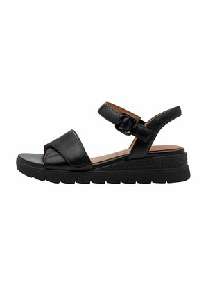 Tamaris, Sandaler m/ kilehæl - black uni