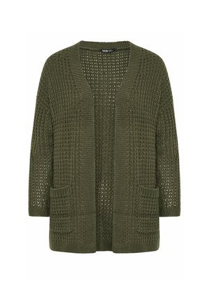Yours Clothing, PLUS SIZE CARDIGANS - Gilet - olive