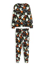 Halloween Nachtwäsche Damen - Bauchfrei Schlafanzug Mit Grusel-Print