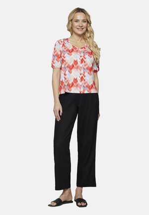 T-shirt med print - poppy red