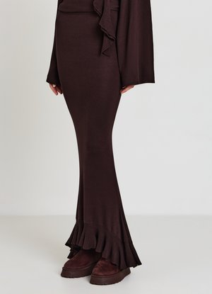 Calliope TINTA UNITA - Maxirock - marrone scuro