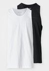 ELONGATED LOGO TANK 2 PACK - Apakškrekls - white/black