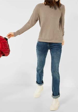 Street One, T-shirt à manches longues - sand