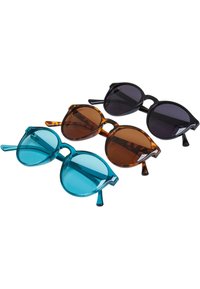 Urban Classics CYPRES 3 PACK - Sončna očala - black watergreen amber