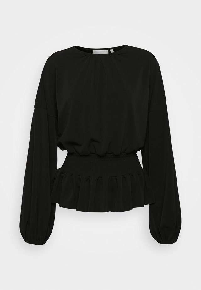 CHRISTEL - Langærmede T-shirts - black