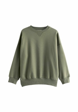 HEAVYWEIGHT BRUSHED CREW NECK - Felpa - olive green