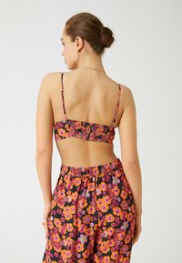 Koton FLORAL CROP - Bluse - black