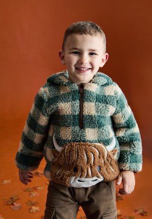 JoJo Maman Bébé REGULAR FIT - HALF ZIP  - Fleecová bunda - green