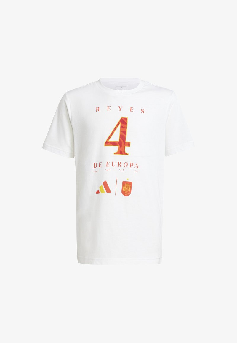 adidas Performance RFEF EURO WINNER TEE UNISEX - Camiseta estampada - white