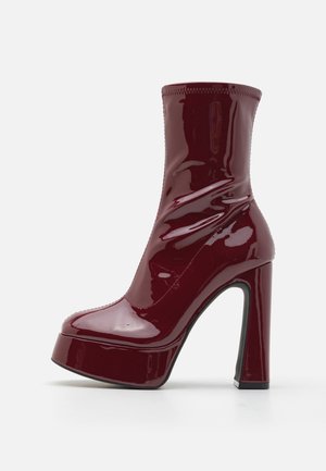 Even&Odd, Bottines à talons hauts - dark red
