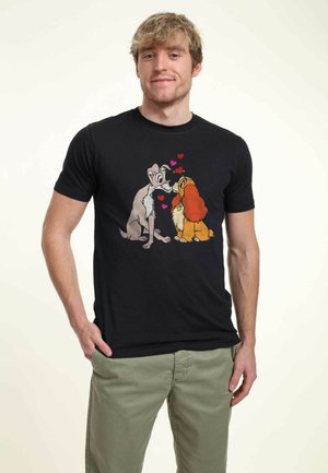 Henry Tiger DISNEY AND THE TRAMP PUPPY LOVE UNISEX - T-shirt z nadrukiem