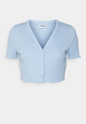 NMDRAKEY CROPPED CARDIGAN - Cardigan - chambray blue