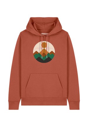GEOMETRIC LANDSCAPE 2 - Hoodie - heritage brown