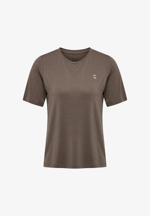 Hummel, HUMMEL HMLSOFT W T-SHIRT S/S - T-Shirt basic - brown