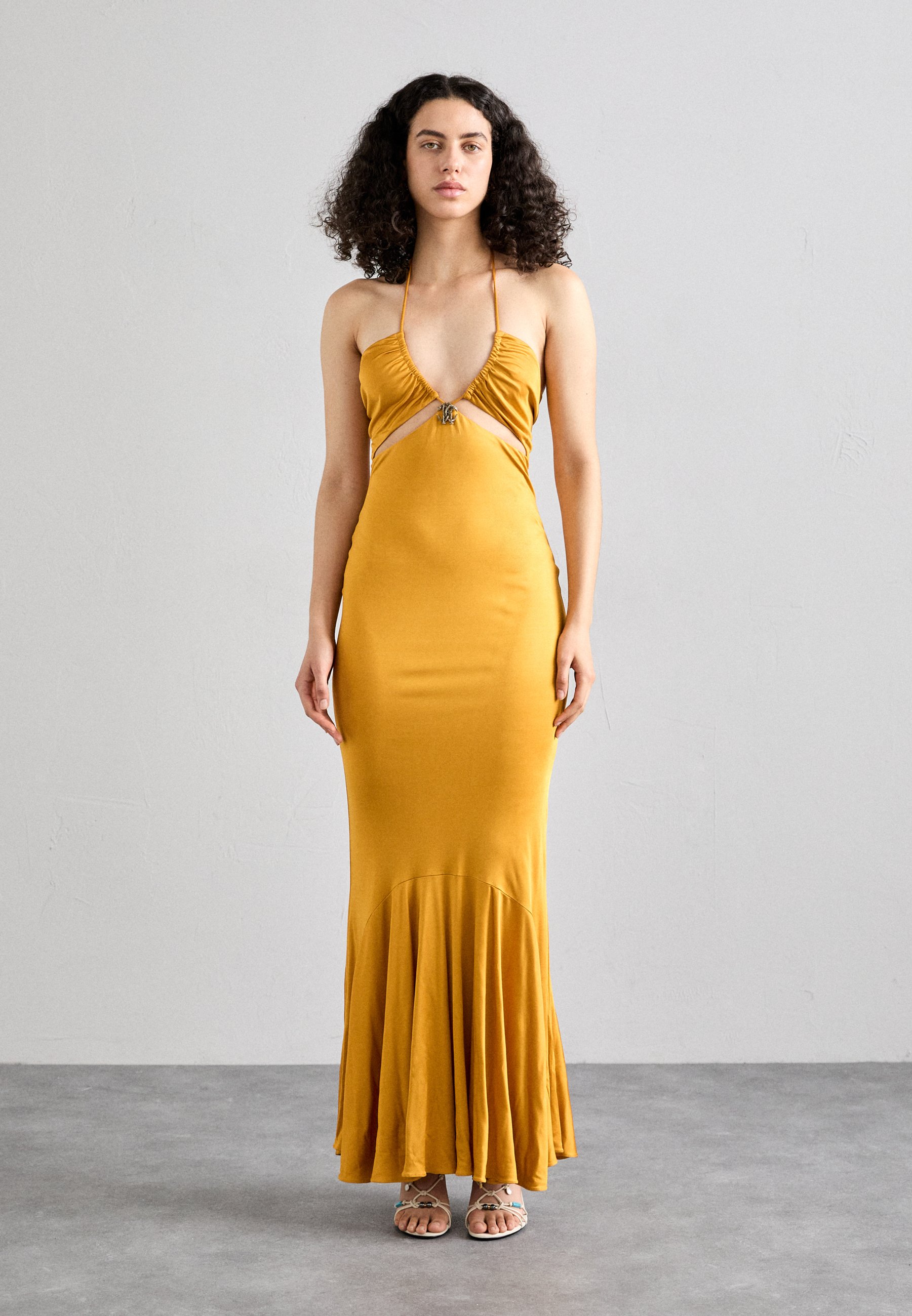 Roberto Cavalli Jersey dress - zafferano/gold-coloured - Zalando.co.uk Roberto Cavalli Jersey dress - zafferano/gold-coloured - Zalando.co.uk