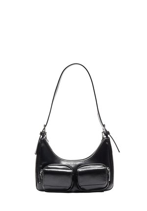 MINI SHOULDER WITH POCKETS - Handtasche - black