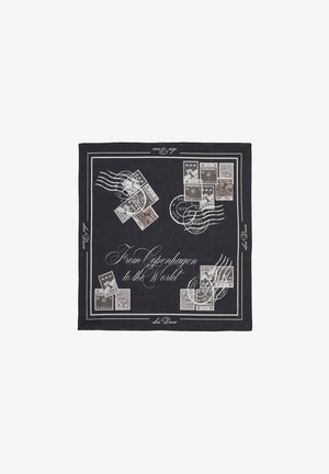 Les Deux, STAMP NECKERCHIEF UNISEX - Фулар - black