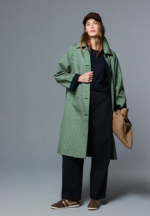 Next REGULAR FIT  REVERSIBLE  - Trench - green check