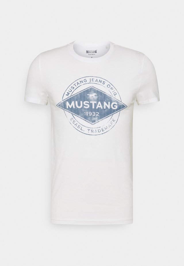 AARON - T-Shirt print - cloud dancer