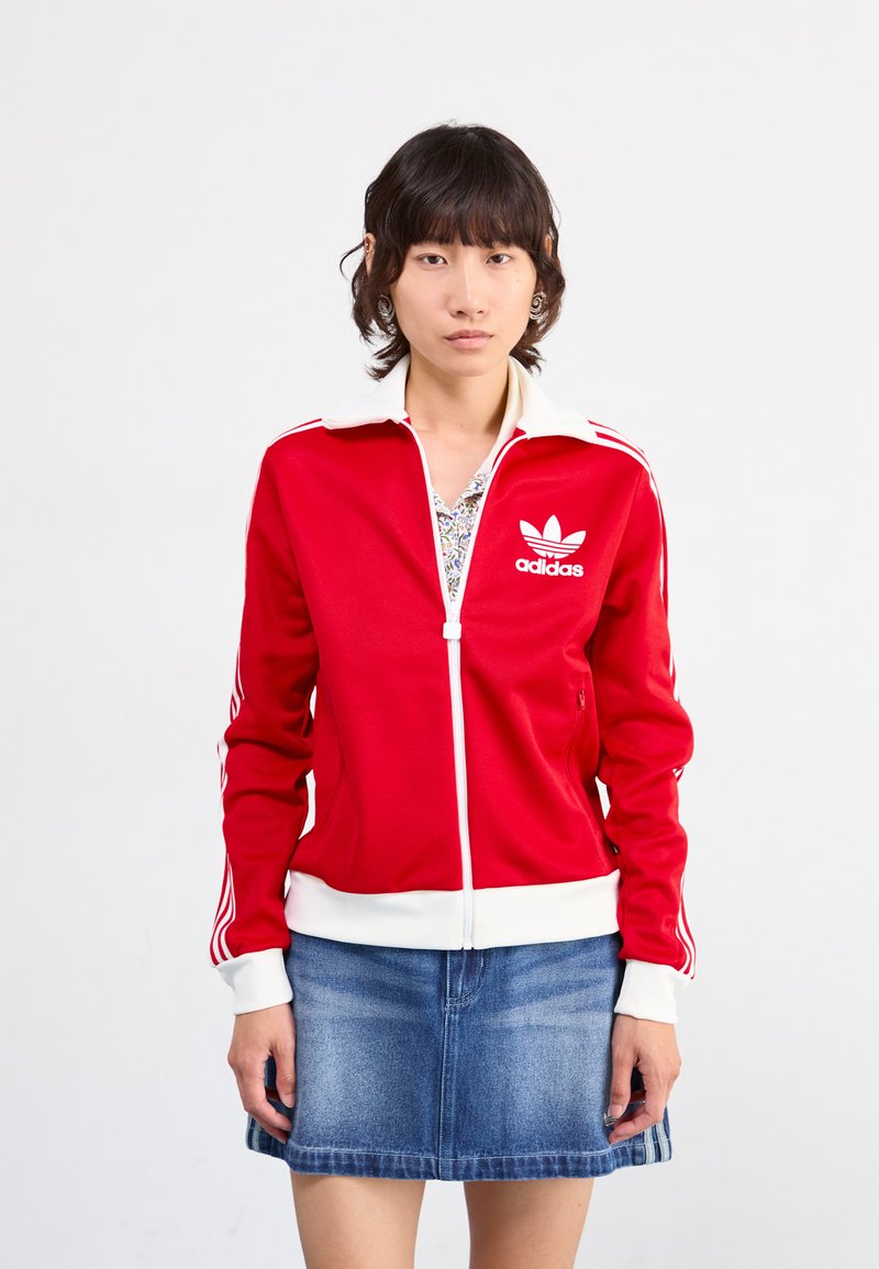 adidas Originals - CLASSIC - Jaka ar rāvējslēdzēju - better scarlet/white, Palielināt