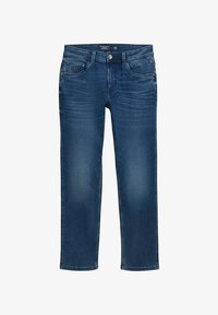 Valitud, used dark stone blue denim