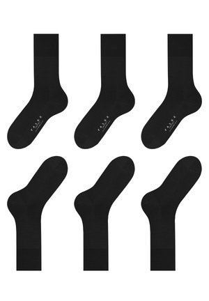 FALKE AIRPORT 3-PACK - Ponožky - black