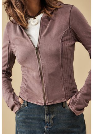 Sweat zippé - brown