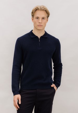 Strikkegenser - navy