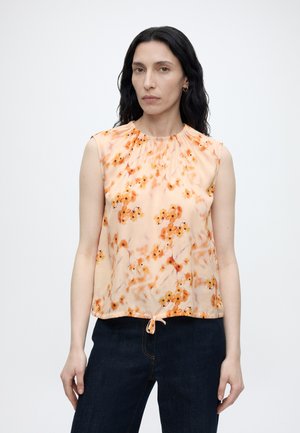 Marc O'Polo SLEEVELESS TOP - Blúzka - bright orange multi