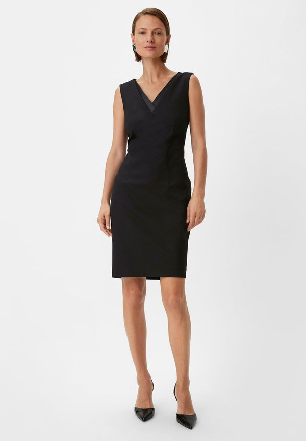 ETUI MIT V-AUSSCHNITT - Etuikleid - schwarz