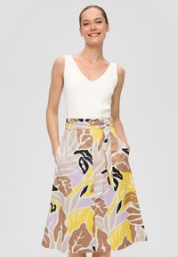 s.Oliver BLACK LABEL A-line skirt - ecru
