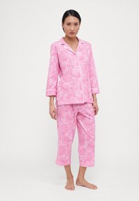Lauren Ralph Lauren 3/4 SLEEVE CLASSIC NOTCH COLLAR - Σετ πιτζάμας - pink