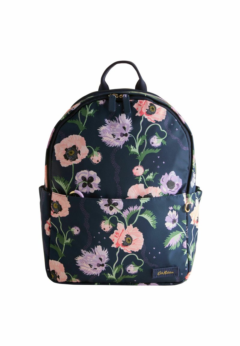 Brighton Black Quilted Floral Backpack with Pink, Blue and Yellow Flowers NWTag Brighton Heart To Heart KINGSTON Quilted Blue Floral  main image 4