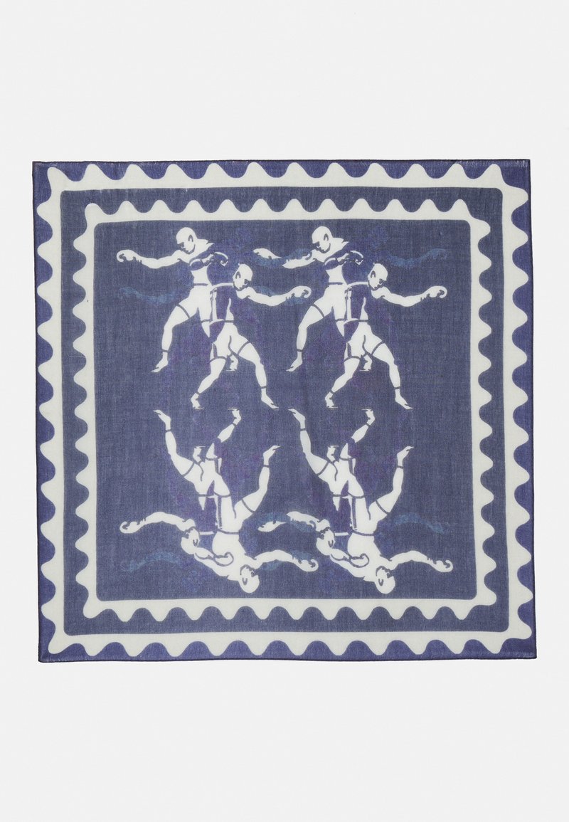 Henrik Vibskov BOXING LIGHT SCARF UNISEX - Foulard - navy white fighter ...