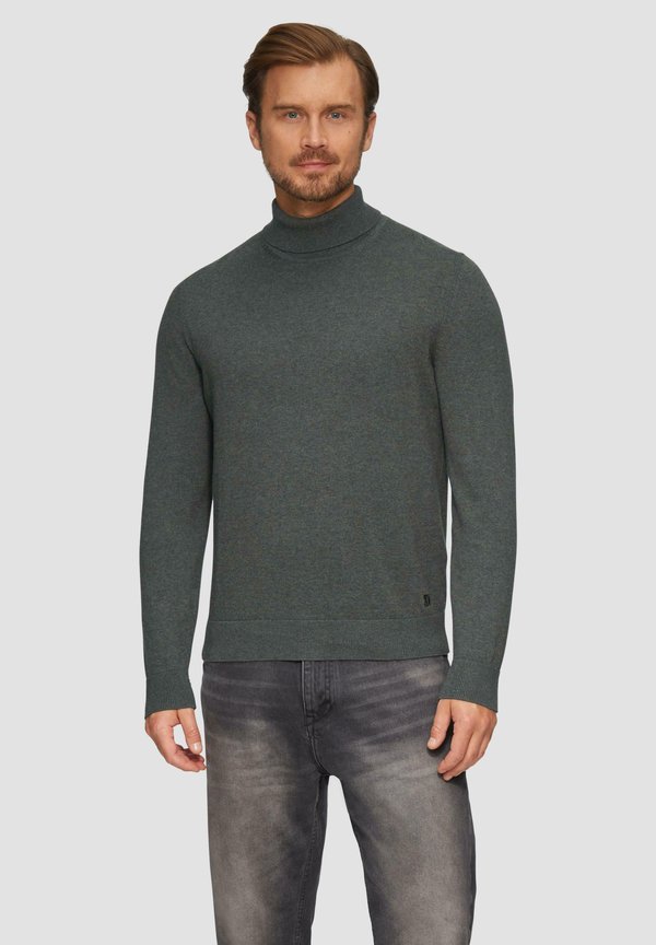 ROLLKRAGEN - Strickpullover - dunkelgrau