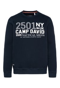 Camp David MIT LOGO ARTWORK - Felpa - blue navy