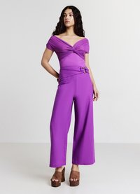 Calliope CULOTTE CON FIBBIA - Stoffhose - ciclamino