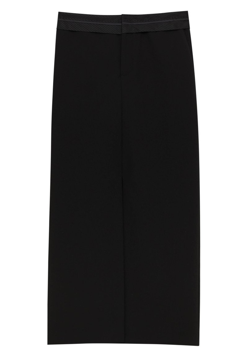 PULL&BEAR Kokerrok gemêleerd zwart PULL&BEAR Kokerrok gemêleerd zwart