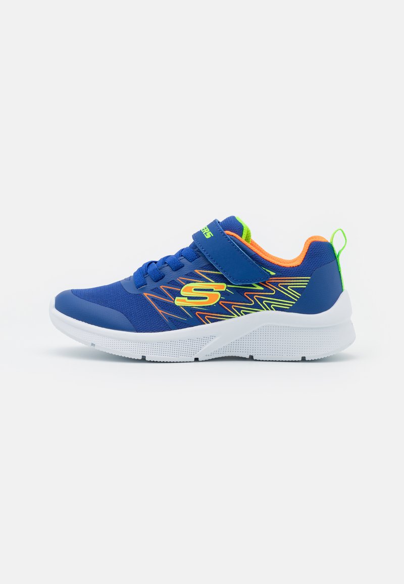 Skechers MICROSPEC - Joggesko - blue/orange/lime