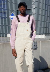Carhartt WIP BIB OVERALL - Macacão de ganga - dusty brown faded