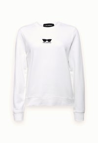OVERSIZED EMBROIDERED SUNGLASSES - Sweatshirt - white