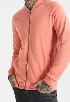 Felpa con zip - salmon