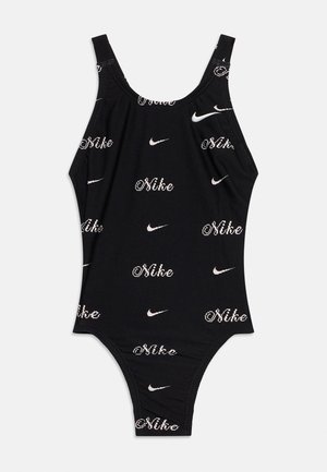 Nike Swim HYDRASTRONG PRINT CURSIVE LOGO FASTBACK UNISEX - Maillot de bain - jet black