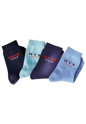 H.I.S 4 PACK - Socks - blau  marine  hellblau dunkelblau