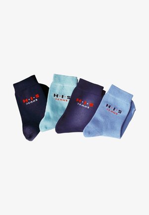 H.I.S 4 PACK - Socken - blau marine hellblau dunkelblau