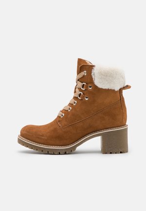 Nauhalliset nilkkurit - cognac